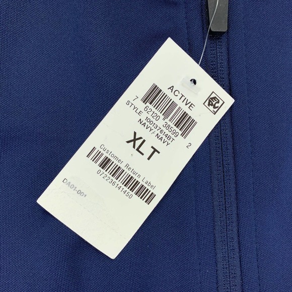 Ideology Mens Regular Fit Moisture-Wicking Knit Jacket Navy Blue XLT - Picture 2 of 4